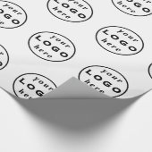 Geschäftsverpackungspapier mit individuellem Logo  Geschenkpapier (Ecke)