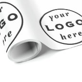 Geschäftsverpackungspapier mit individuellem Logo  Geschenkpapier (Rolleneckpunkt)