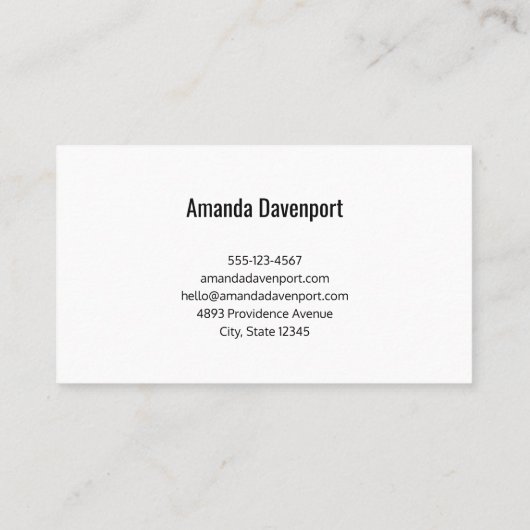 Geschäftsvorlage 7 visitenkarte (Rückseite)