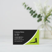 Geschäftsvorlage für moderne Fitnessen Visitenkarte (Stehend Vorderseite)