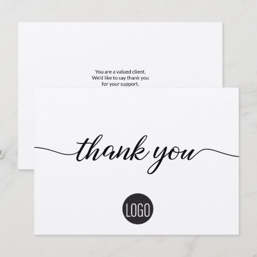 Geschäftsvorlage "Kundenaufwertung" (Vorne/Hinten)