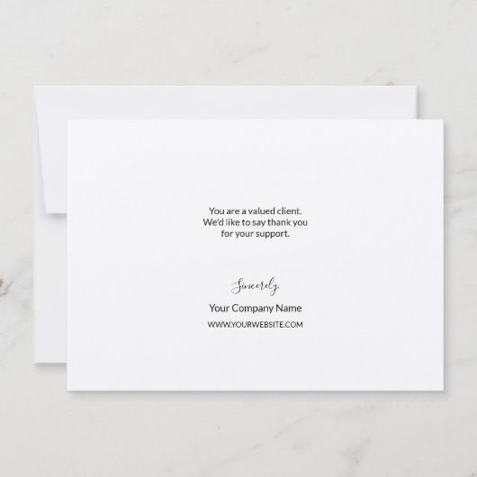 Geschäftsvorlage "Kundenaufwertung" (Rückseite)