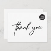 Geschäftsvorlage "Kundenaufwertung" Postkarte (Vorne/Hinten)