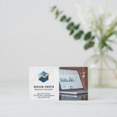 Geschäftswachstumsdiagramm | Finance Laptop Visitenkarte (Stehend Vorderseite)