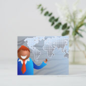 Geschäftswelt Postkarte (Stehend Vorderseite)