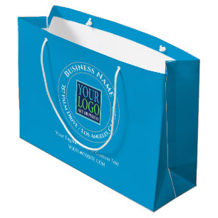 Geschäftswerbung, Circle Design, Logo, Anschrift,  Große Geschenktüte