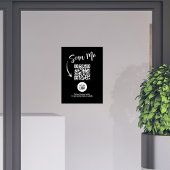 Geschäftszeichen Hinzufügen Ihres Logo-QR-Codes Fensteraufkleber