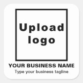 Geschäftszeile auf der Aufkleber auf dem weißen Pl (Vorderseite)