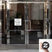 Geschäftszeiten für Ihre Logos Fensteraufkleber (Büro Tür)