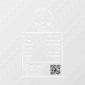 Geschäftszeiten Geschäftsbürozeiten Fensteraufkleber (Blatt)