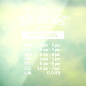 Geschäftszeiten-ID872 Fensteraufkleber (Blatt 3)