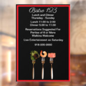 Geschäftszeiten modern fensteraufkleber (Blatt 2)