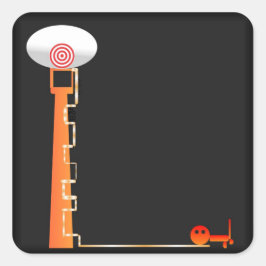 Geschäftsziele >Werbeaufkleber Quadratischer Aufkleber