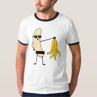 Geschälte Banane – Lustiger Bananen-Striptease T-Shirt