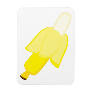 geschälte Banane Magnet