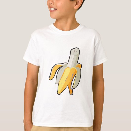 geschälte Banane T-Shirt (Vorderseite)