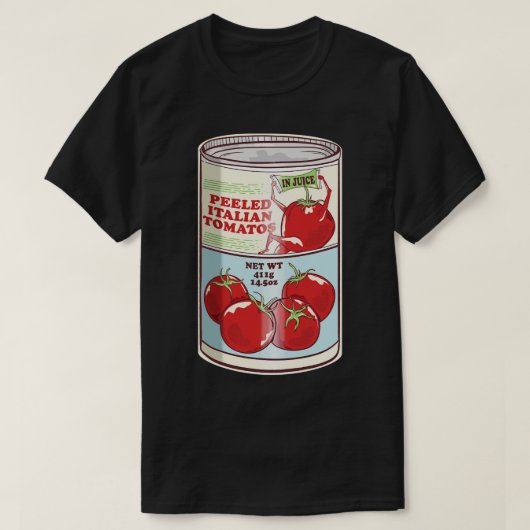 Geschälte italienische Tomaten T-Shirt (Design vorne)
