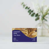 geschälte Pekannüsse Visitenkarte (Stehend Vorderseite)