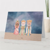 Geschaltete Grußkarte_Krippe Szene Karte (Rückseite)