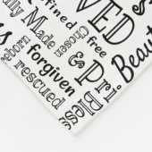 Geschätzte Christliche Worte der Bestätigung Fleecedecke (Ecke)