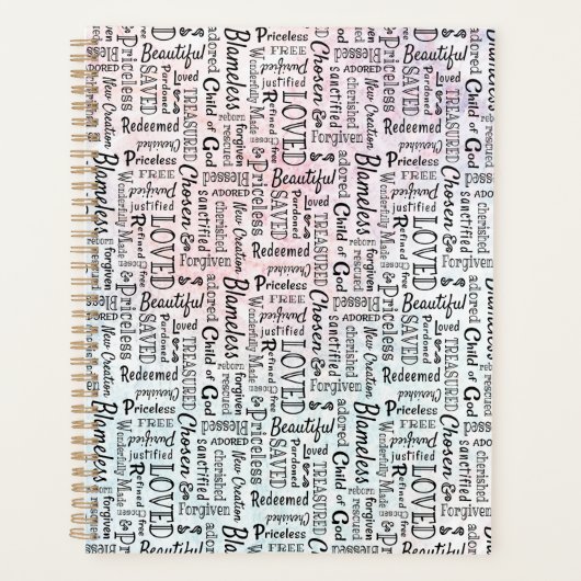 Geschätzte Christliche Worte der Bestätigung Planer (Vorderseite)