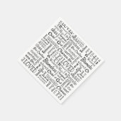 Geschätzte Christliche Worte der Bestätigung Serviette (Ecke)