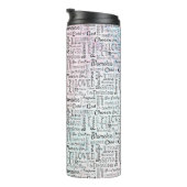 Geschätzte Christliche Worte der Bestätigung Thermosbecher (Nach rechts gedreht)