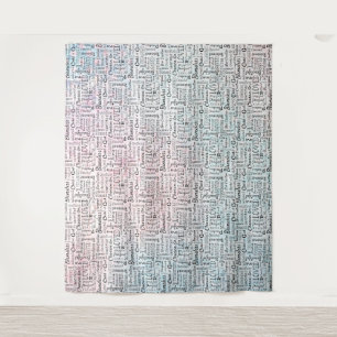 Geschätzte Christliche Worte der Bestätigung Wandteppich