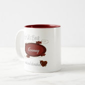 Geschätzte Oma Zweifarbige Tasse (Vorderseite Links)