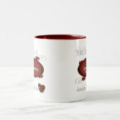Geschätzte Stiefmutter Zweifarbige Tasse (Mittel)