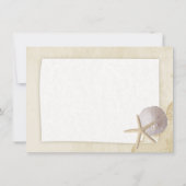 Geschätzte Strand-Flat-Card Danke (Rückseite)