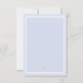 Geschätztes personalisiertes Foto danken Ihnen zu Dankeskarte (Rückseite)