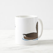 Gescheckt-berechneter Grebe Kaffeetasse (VorderseiteRechts)