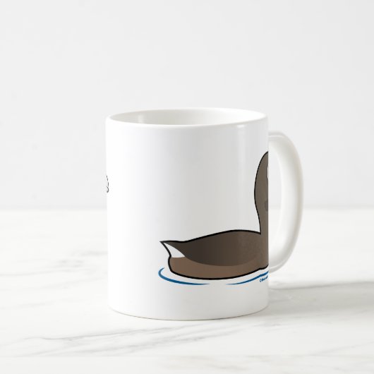 Gescheckt-berechneter Grebe Kaffeetasse (VorderseiteRechts)