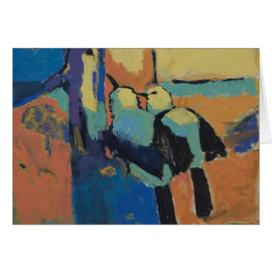 Gescheckte Schwätzer - Kunstkarte