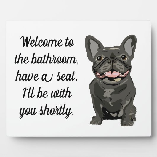 Gescheckter Französische Bulldogge Fotoplatte (Vorderseite)
