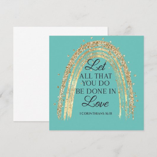 Geschehen in Liebe Gold Rainbow Magnet (Vorne/Hinten)