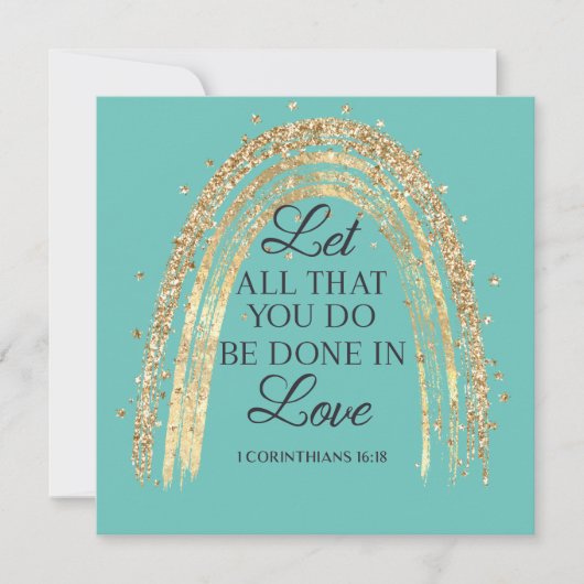 Geschehen in Liebe Gold Rainbow Magnet (Vorderseite)