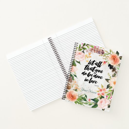 Geschehen in Liebe Notizbuch (Innenseite)