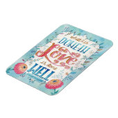 Geschehen in Liebe Zitat Boho Floral Magnet (Linke Seite)