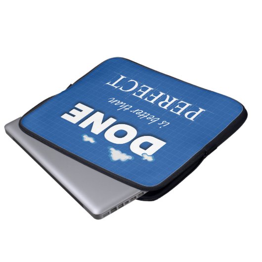 Geschehen ist besser als perfekt laptopschutzhülle (Vorne Knopf)