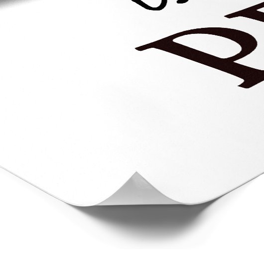 Geschehen ist besser als perfekt poster (Ecke)