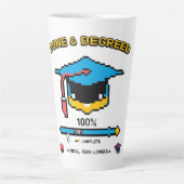 Geschehen und abgestuft" - Retro Gamer Style Milchtasse (Vorderseite)