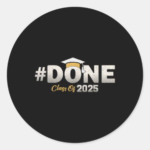 Geschehen zu Cl of 2025 Graduate Abschluss Senior Runder Aufkleber