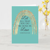 Geschehen zu Liebe Gold-Regenbogenkarte Karte (Gelbe Blume)