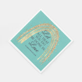 Geschehen zu Liebe Goldene Regenbogen Serviette (Ecke)