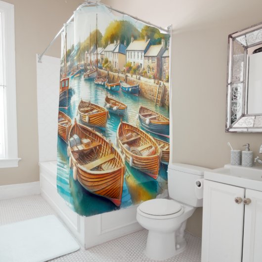 Geschehen zu Tag Duschvorhang (Beispiel)