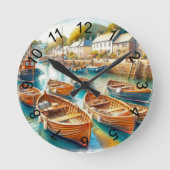 Geschehen zu Tag Runde Wanduhr (Vorderseite)