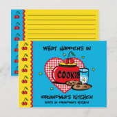 Geschehnisse in Oma's Kitchen Recipe Card Postkarte (Vorne/Hinten)