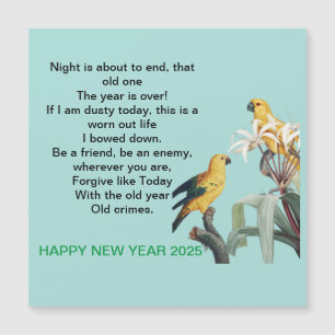 Geschenk 2025 für das neue Jahr Magnetkarte